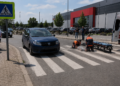 Accident la ieșirea din parcarea Shopping City. O bătrână a fost transportată la spital după ce a fost lovită pe zebră de o șoferiță