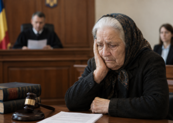 Pensionară de 85 de ani, condamnată după ce a mințit de două ori în fața judecătorilor pentru a-i ajuta pe doi inculpați. Cei doi erau judecați pentru înșelăciune