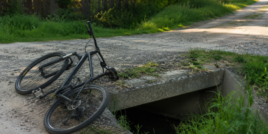 Biciclist amendat cu 1.250 de lei după ce și-a fracturat gamba. Avea 1,56 mg/l alcool pur în aerul expirat