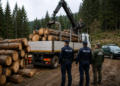 Dosar penal după controale în pădurile din zona Dornelor. Polițiștii au ”premiat” cu amenzi mai multe firme și au descoperit 60 de arbori tăiați ilegal