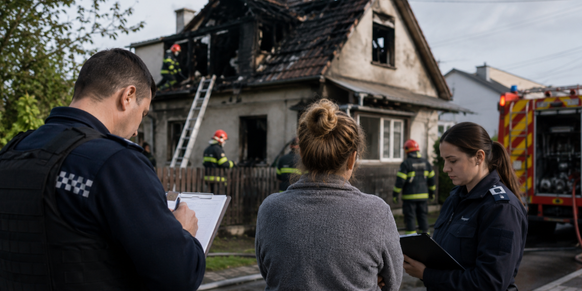 Femeie din Rădăuți, acuzată că și-a dat foc la casă. Suspecta a recunoscut fapta și urmează să fie expertizată psihiatric