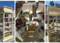 Mini-bibliotecă în aer liber, lângă statuia lui Mihai Eminescu din centrul Sucevei: ”Ne propunem să încurajăm lectura în spațiile publice, să promovăm responsabilitatea față de bunurile comune și să susținem schimbul de cărți între oameni”