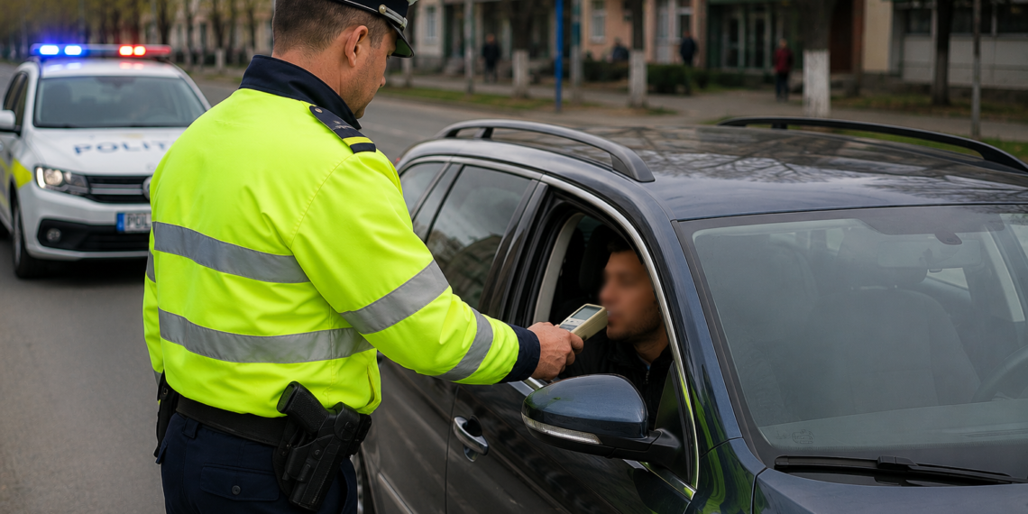 Șofer din Bălăceana, prins cu o alcoolemie uriașă la volan pe Calea Unirii din Suceava. Aparatul etilotest a indicat 1,45 mg/l alcool pur în aerul expirat