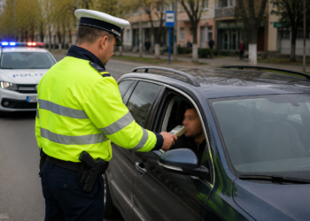 Șofer din Bălăceana, prins cu o alcoolemie uriașă la volan pe Calea Unirii din Suceava. Aparatul etilotest a indicat 1,45 mg/l alcool pur în aerul expirat