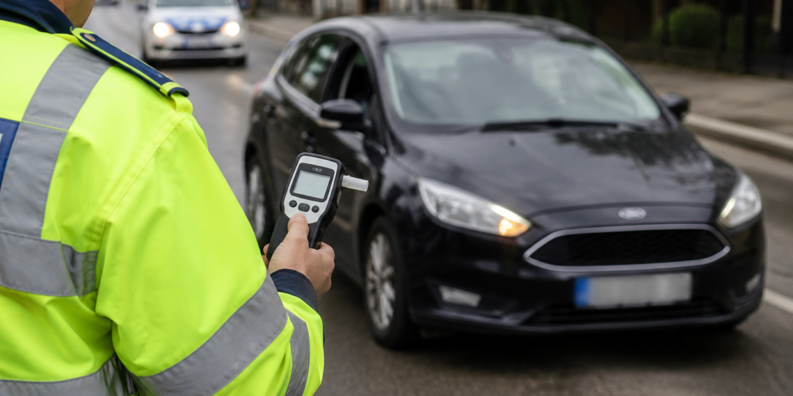 Șofer din Suceava, prins beat la volan, în fața magazinului DanyGry, deși avea permisul suspendat pentru conducere sub influența alcoolului