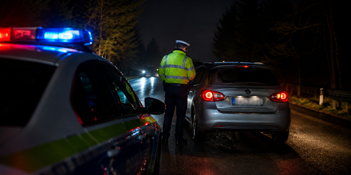 Reținut după ce a fost prins la volan fără permis, cu numere false și expirate de aproape opt ani
