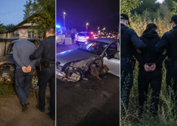 Trei șoferi reținuți sau arestați într-o singură zi. Unul are 82 de ani și s-a oprit cu mașina în gardul unei vecine, altul a băgat trei oameni în spital, iar al treilea s-a ascuns în bălării