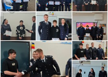Șase adolescenți din Suceava, premiați de polițiști după ce au urmărit și ajutat la prinderea unui tâlhar care a atacat o femeie de 80 de ani