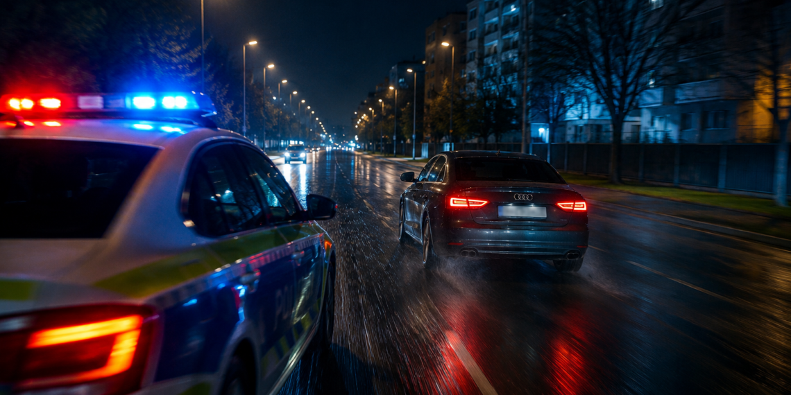 Urmărire ca în filme pe străzile din Rădăuți. Șoferul unui Audi a reușit să scape de polițiști, dar a fost identificat și reținut după cinci zile