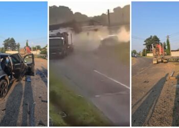 Tragic accident rutier la Soloneț. Un ”englez” din Părhăuți, băut la volanului unui BMW X5 cu volan pe dreapta, și-a ucis prietenul după ce s-a înfipt în remorca unui TIR