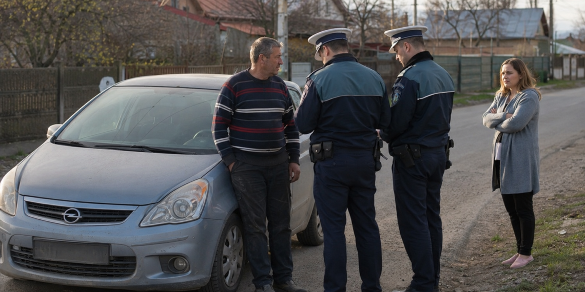 Și-a reclamat fiica la 112 că i-a furat mașina, dar polițiștii l-au prins ulterior băut la volan. Femeia luase autoturismul ca să-l împiedice să conducă