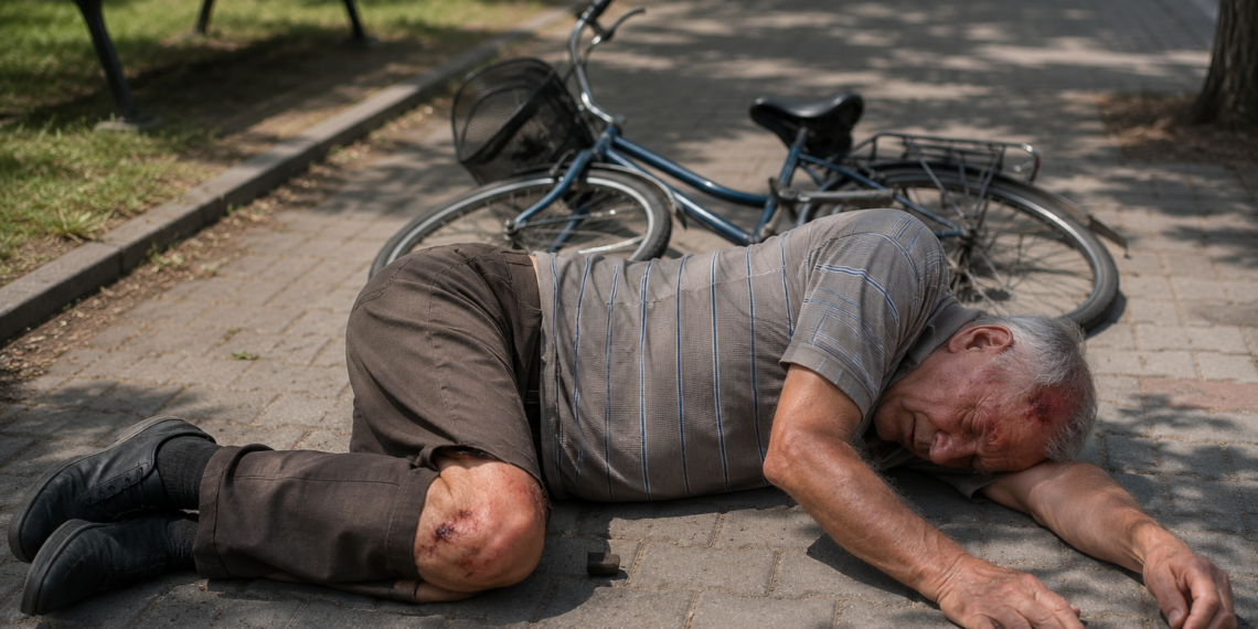 Biciclist de 70 de ani, găsit întins pe trotuar la Vicovu de Jos. Era atât de beat încât nu a putut fi testat cu etilotestul. Contactul cu solul i-a produs ”avarii” la nivelul capului și al unui picior