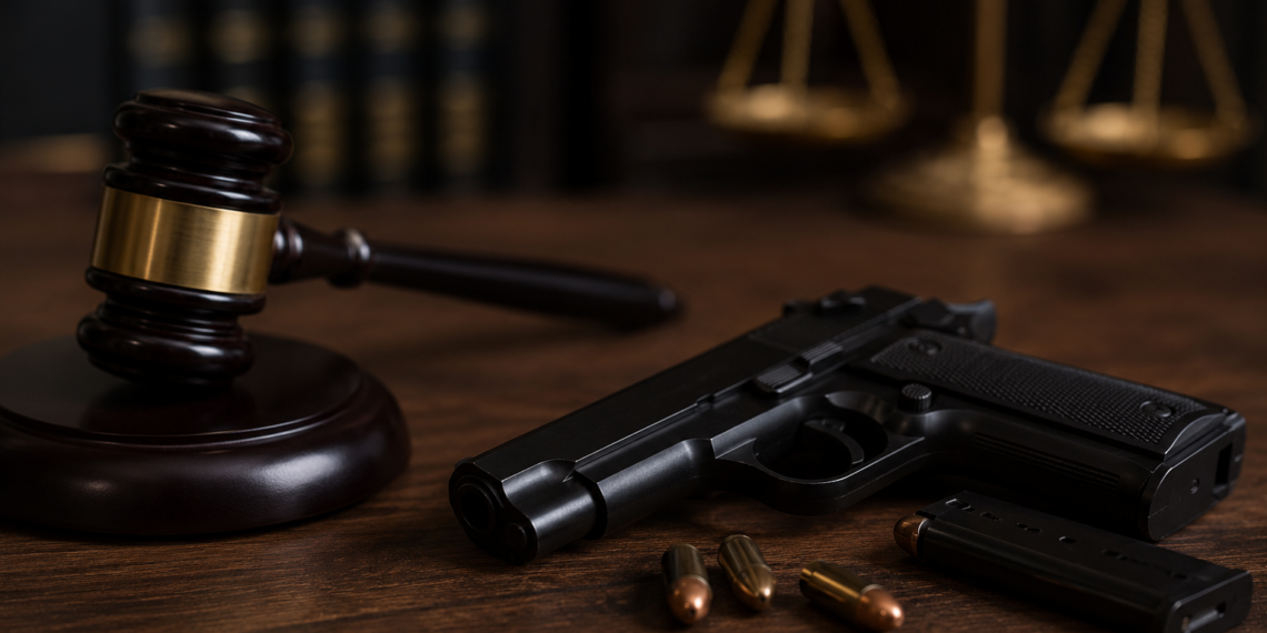 Tânăr condamnat DEFINITIV la închisoare după ce a fost prins cu un pistol neletal în mașină. Arma avea un cartuș pe țeavă