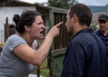 Fosta administratoare a unei firme din Vicovu de Sus, condamnată definitiv după ce l-a amenințat cu moartea pe reprezentantul societății care cumpărase terenul fostei sale firme. Scandalul a avut loc la o zi după ce soțul femeii fusese reținut: ”Bă, te omor!”