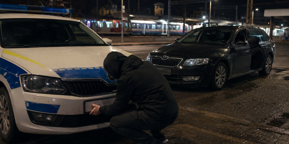 Au furat numărul de înmatriculare al unei autospeciale de poliție din Gara Burdujeni, după o provocare între prieteni. Tinerii și-au aflat pedepsele: ”Nu ai tupeu să furi numărul de înmatriculare de la mașina aia”