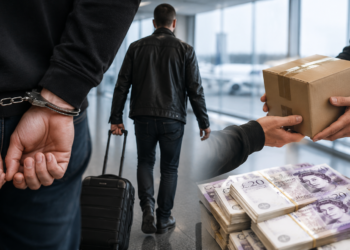 Curier de colete pe ruta Marea Britanie – România, reținut pe Aeroportul Suceava după ce și-ar fi însușit 4.000 de lire trimise unei familii din Șcheia