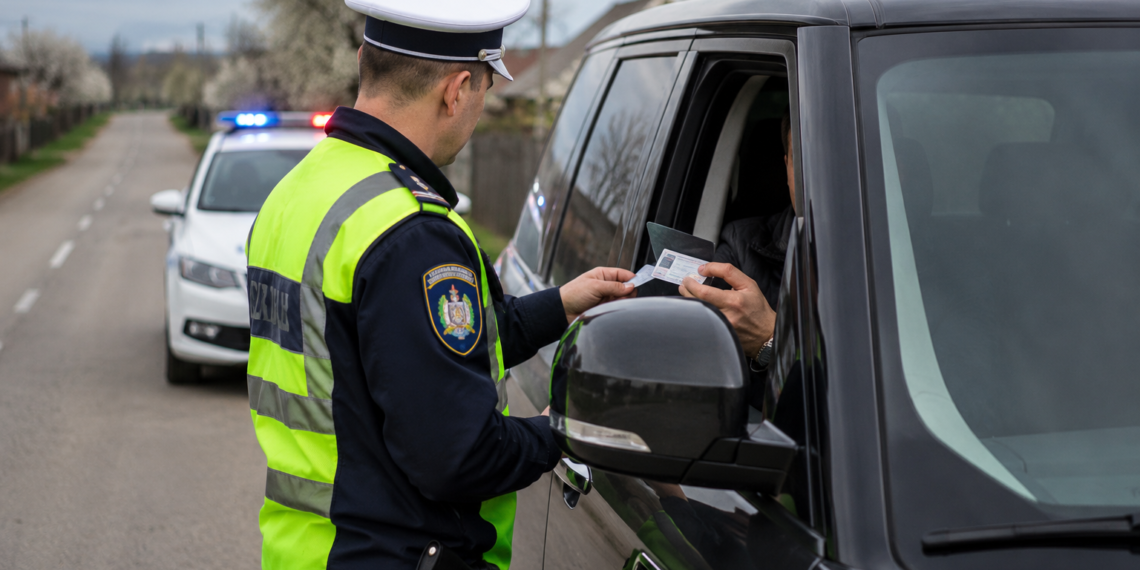 Conducător auto fără permis, reținut după ce a încercat să-i păcălească pe polițiști cu actele pasagerului din dreapta