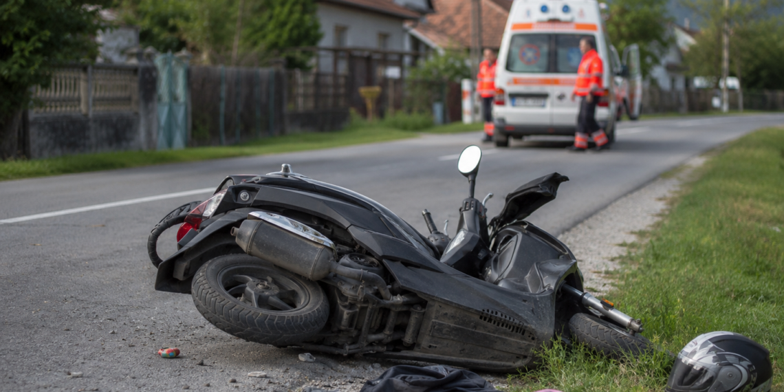 Femeie și două fetițe, rănite după ce s-au răsturnat cu un scuter la Vicovu de Jos