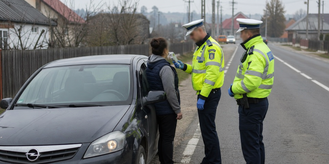 Șoferiță de 47 de ani, ”culeasă” înainte de prânz de polițiști, de pe marginea unui drum din Zvoriștea. Suceveanca se ”omenise” zdravăn