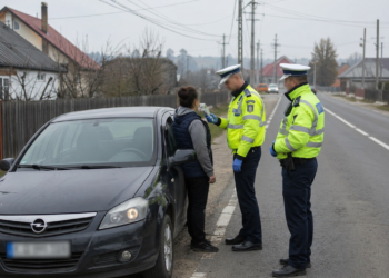 Șoferiță de 47 de ani, ”culeasă” înainte de prânz de polițiști, de pe marginea unui drum din Zvoriștea. Suceveanca se ”omenise” zdravăn