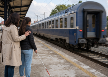 Mecanic de locomotivă de la CFR Călători, sancționat definitiv după ce a pus trenul în mișcare cu 22 de secunde mai devreme în stația Verești. O femeie și fiica sa nevăzătoare au rămas pe peron