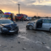 O femeie și doi copii de 2 și 4 ani au fost răniți după ce o șoferiță a ignorat indicatorul ”STOP”, la Dumbrăveni