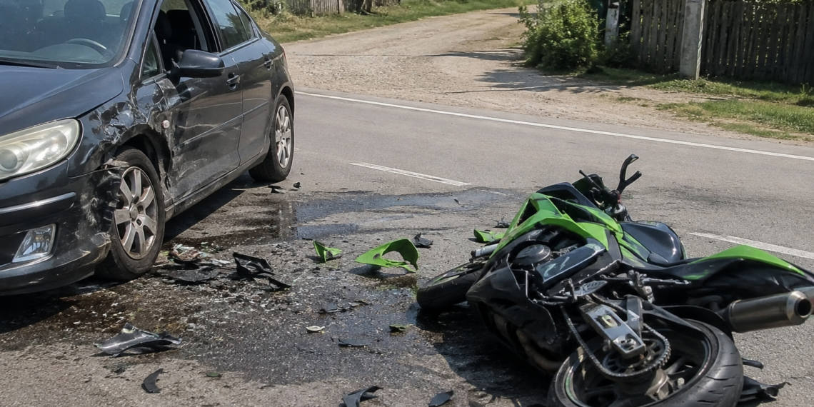 Motociclist fără permis, implicat într-un accident la Udești. O fată de 15 ani, aflată pe motocicletă, a fost rănită. Un șofer nu le-a acordat prioritate