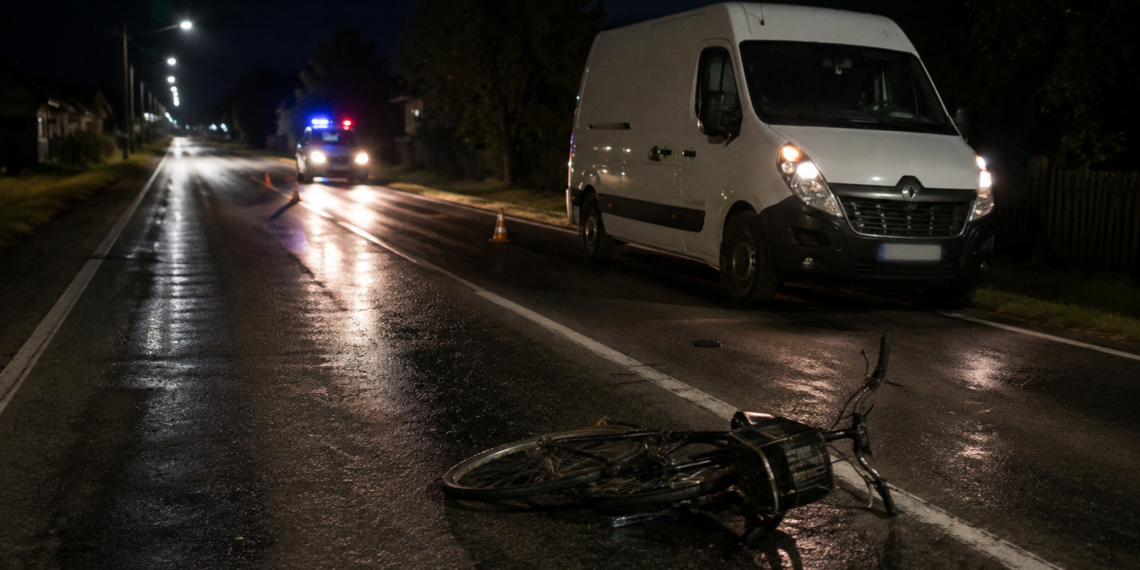 Biciclist de 60 de ani, mort după ce a fost lovit de o autoutilitară pe DN2E, la Sasca