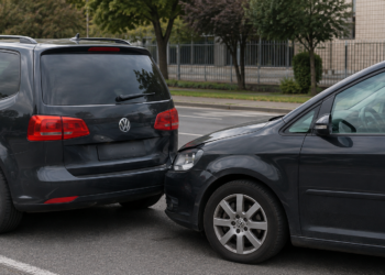 Copil de 3 ani, rănit într-un accident pe strada Traian Vuia din Suceava. Două Volkswagen-uri Touran s-au ciocnit