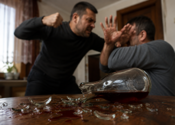 Pedeapsă majorată DEFINITIV pentru un bărbat care și-a atacat cu pumnii și o sticlă de afinată concubinul mamei sale