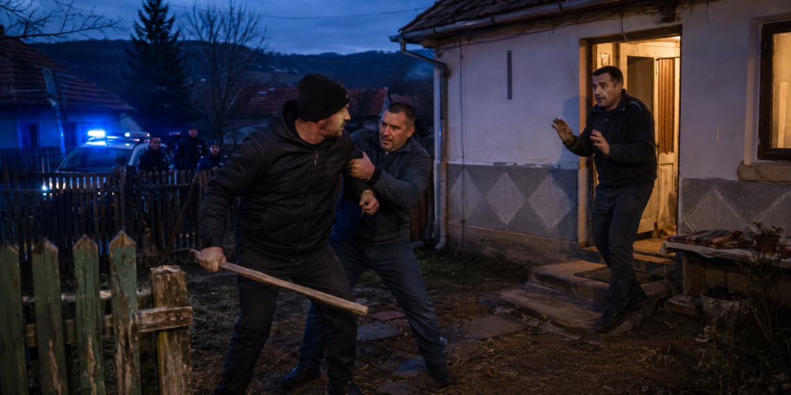 Bărbat arestat preventiv pentru tentativă de omor după ce a înjunghiat un localnic în propria curte. Fratele său, care l-a însoțit cu un par, a fost plasat sub control judiciar. Scandalul, iscat pe fondul unui schimb de bunuri