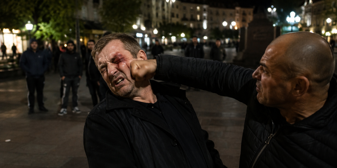 Bărbat reținut după o bătaie pe Platoul Central din Câmpulung Moldovenesc. Victima, lovită în față în apropierea cofetăriei Mon Amour, a ajuns la spital