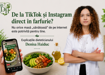 De la TikTok și Instagram direct în farfurie? Nu orice masă ”sănătoasă” de pe internet este potrivită pentru tine. Explicațiile dieteticianului Denisa Haiduc