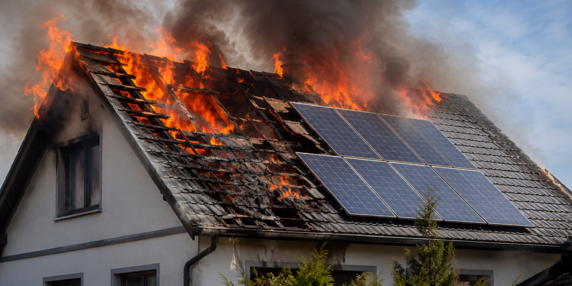 Incendiu la o casă din Basarabi, după un scurtcircuit electric în zona panourilor de pe acoperiș. Acoperișul a ars, iar proprietarul estimează pagube de 100.000 de euro