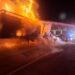 Semiremorcă încărcată cu aproximativ 700 de europaleți, mistuită de flăcări pe E85, la Drăgușeni. Incendiul ar fi pornit de la sistemul de frânare