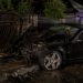 Un ucrainean beat s-a oprit cu Mercedesul într-o poartă din Bălcăuți. Avea 1,03 mg/l alcool pur în aerul expirat. El și pasagerul au ajuns la spital