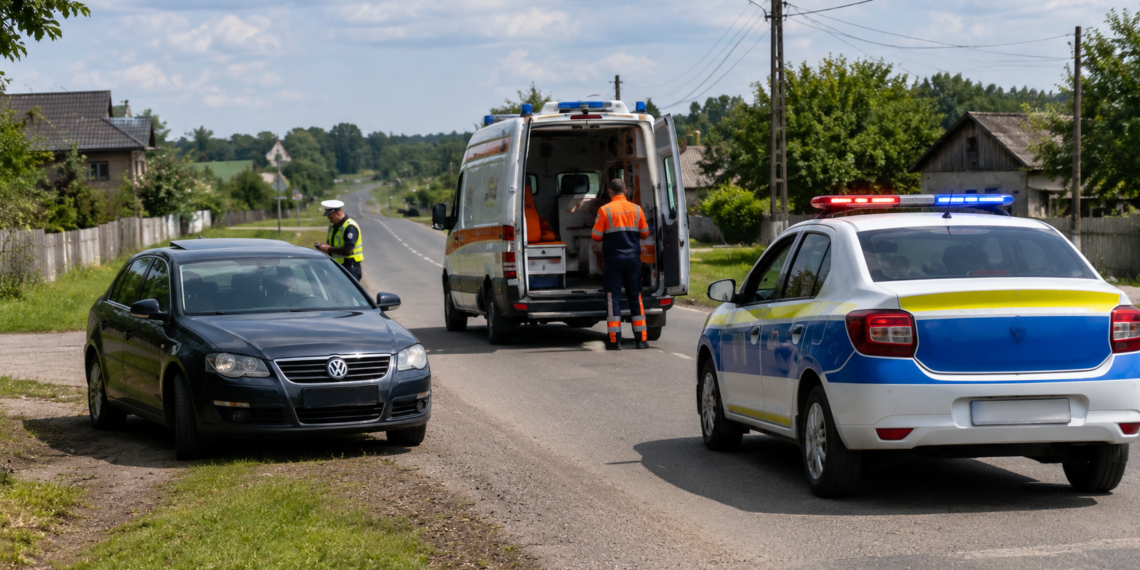 Bătrân de 81 de ani, lovit de o mașină la Manolea după ce a traversat prin loc nepermis