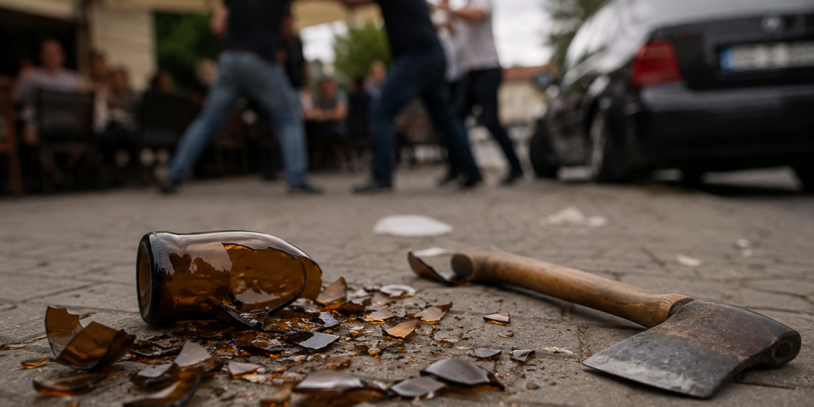 ”Vă arăt eu cine este șmecher!” Recidivist condamnat la închisoare cu executare după o demonstrație de ”bărbăție” cu cioburi și o coadă de topor în centrul Mitocului Dragomirnei. O femeie care încercase să aplaneze scandalul s-a ales cu un ciob în ochi