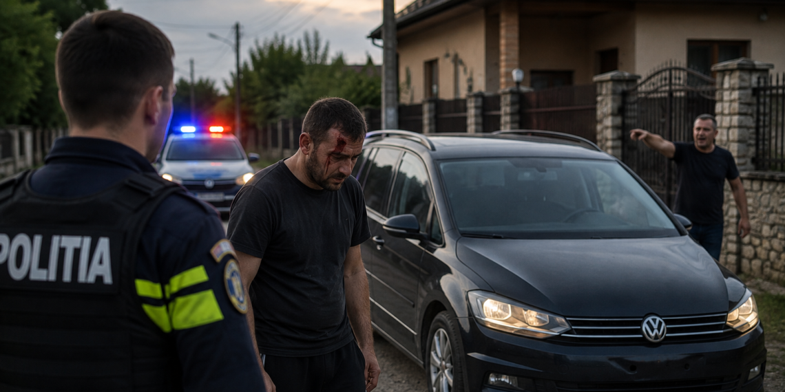 Beat și fără permis, a venit în fața unei locuințe din Bosanci pentru a face scandal. A plecat cu fruntea spartă și cu dosar penal