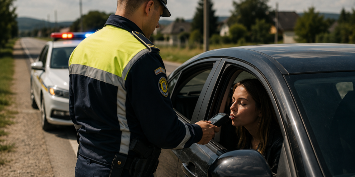 Radarul a prins-o cu 80 km/h în localitate, etilotestul cu 1,05 mg/l alcool în aerul expirat. Șoferiță din Stulpicani, cercetată penal