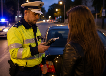 Tânără de 22 de ani, prinsă la volan în Fălticeni cu 0,73 mg/l alcool pur în aerul expirat. Șoferița a recunoscut că băuse înainte de a fi testată
