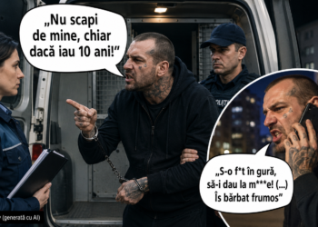 ”Nu scapi de mine, chiar dacă iau 10 ani!” Recidivist periculos, condamnat la peste 10 ani de închisoare după ce a amenințat polițista care îl ancheta pentru fapte îngrozitoare: ”S-o f*t în gură, să-i dau la m**e! (…) Îs bărbat frumos”
