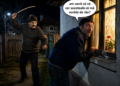 Fost pușcăriaș din Grănicești, condamnat la 7.500 de lei amendă penală după ce a intrat nepoftit de două ori, în aceeași noapte, în curtea unei vecine. A doua ”vizită” l-a durut: un bărbat din gospodărie i-a ”îndreptat” spatele cu un leaț și l-a imobilizat până la sosirea polițiștilor