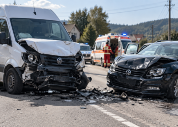 Accident cu trei răniți la Voitinel. Un șofer a intrat pe contrasens și a lovit o mașină în care se aflau doi copii