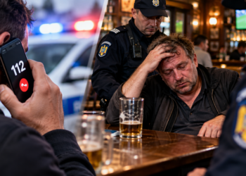 Beat criță, a sunat la 112 și a inventat că a fost lovit cu parul de ”rivalul” despre care credea că are bucurii la iubita lui. Polițiștii l-au găsit după 90 de minute într-un bar și i-au dat o amendă de 8.000 de lei