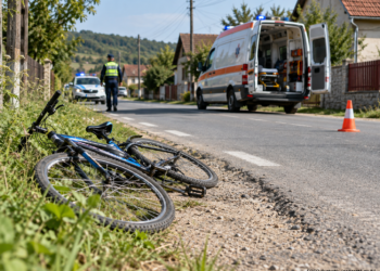 Copil de 2 ani, lovit de un biciclist la Frătăuții Noi. Bărbatul avea 0,10 mg/l alcool pur în aerul expirat