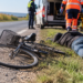 Biciclist rupt de beat, ajuns la spital după ce a dat cu fața de drum. Etilotestul a indicat 1,35 mg/l alcool pur în aerul expirat