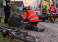 De acasă spre centrul satului, dar cu escală la spital. După 50 de metri de pedalat, a ”pupat” pământul. ”Doar” 1,37 mg/l alcool pur în aerul expirat a indicat etilotestul