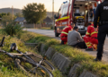 A băut bine, s-a urcat pe bicicletă și a ajuns în șanț la Gălănești. Avea 1,17 mg/l alcool pur în aerul expirat și a fost amendat de polițiști