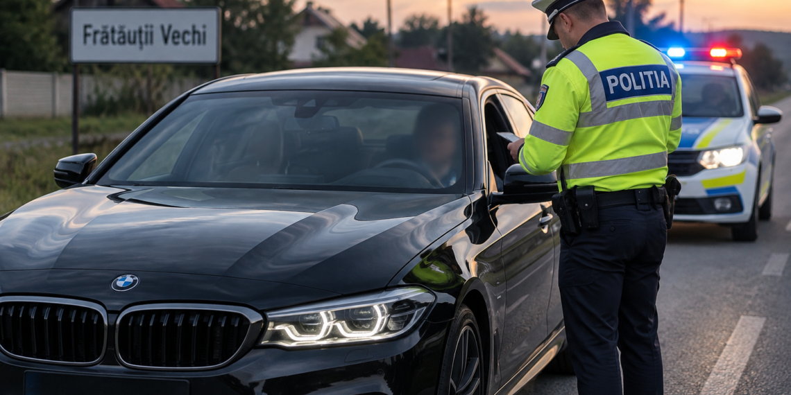 Prins cu 97 km/h la Frătăuții Vechi, a încercat să-i păcălească pe polițiști cu identitatea fratelui. Nu avea permis și a primit amendă de peste 6.700 de lei